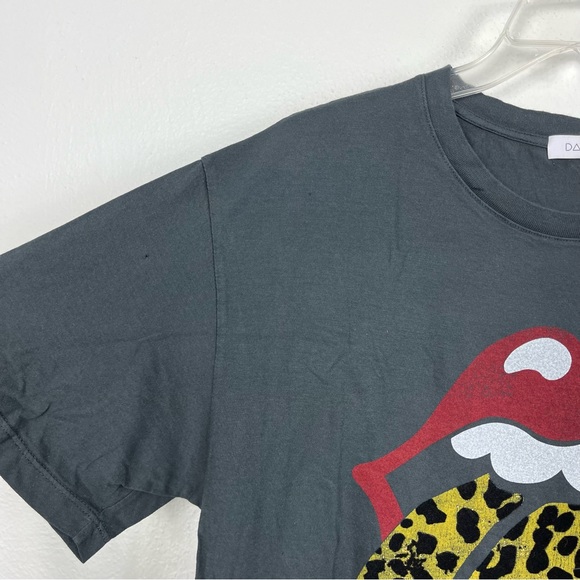 Daydreamer Rolling Stones Leopard Tongue Graphic Tee - Picture 5 of 10